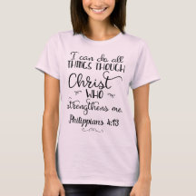 Filippinerna 4:13 gör allt genom Kristus T-Shirt