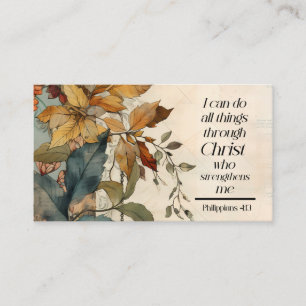 Filippinerna 4:13 Hela sak genom Kristus Bible Visitkort