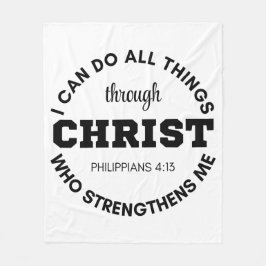 Filippinerna 4:13 Jag kan göra alla sak-skript Fleecefilt