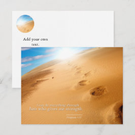 Filippinerna 4:13: Jag kan göra allt genom honom Vykort