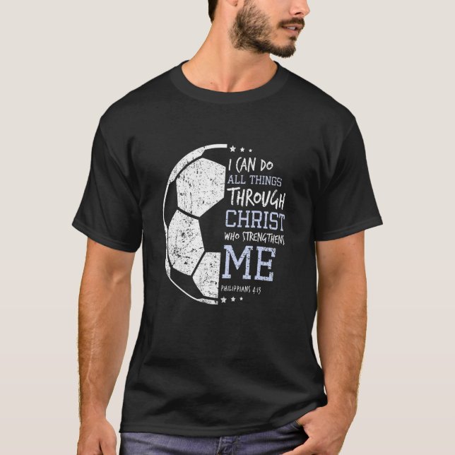 Filippinerna 4 13 jag kan göra Sak Christian Soc T Shirt (Framsida)