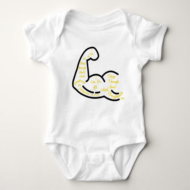 Filippinerna 4:13 KJV Bible Verse T Shirt (Framsida)