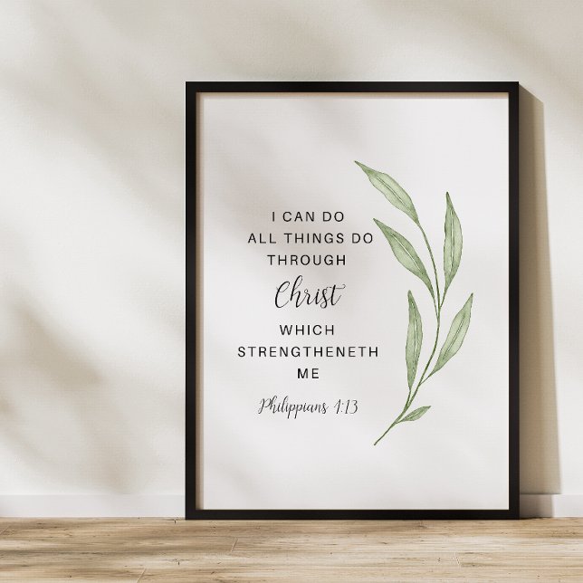 Filippinerna 4:13 Skriptkonst Poster (Skapare uppladdad)
