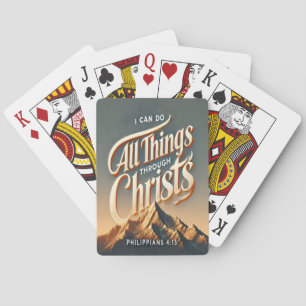 Filippinerna 4:13 Styrka i Kristus Casinokort