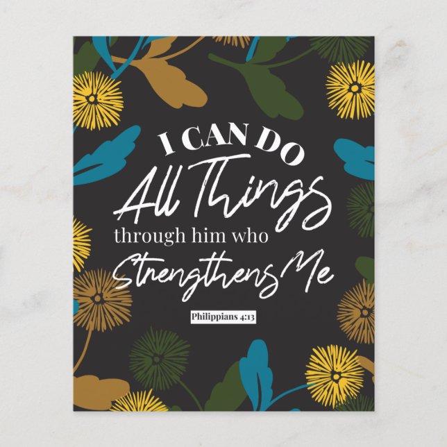 Filippinerna 4:13 Svart över (Framsida)