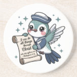 Filippinerna 4:13 Underlägg sjöman Hummingbird<br><div class="desc">Designad för kristna sjömän,  denna berömvärda hummerfågel underlägg med en kraftfull påminnelse från filipper 4:13 om att vi kan göra allt sak genom Kristus som stärker oss.</div>