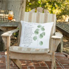 Filippinerna 4:4-7 Bible Verses Eucalyptus Lövs Kudde