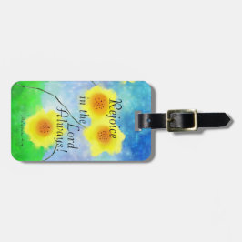 Filippinerna 4:4 Bible, Rejoice in the Lord Always Bagagebricka