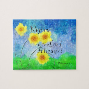 Filippinerna 4:4 Rejoice in the Lord Always Pussel