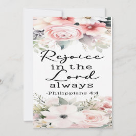 Filippinerna 4:4 Uppmuntringskort Tack Kort