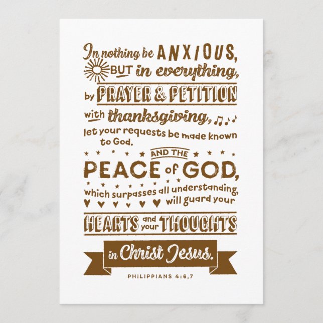 Filippinerna 4:6, 7 (Framsida)