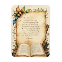Filippinerna 4:6-7 Christian Bible Verse Art