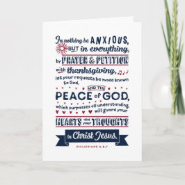 Filippinerna 4:6, 7 helgkort