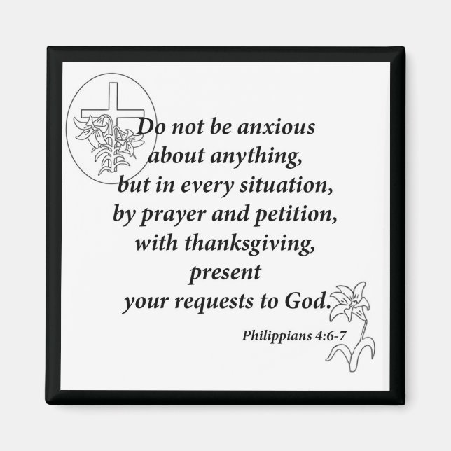 Filippinerna 4:6-7 magnet (Framsidan)