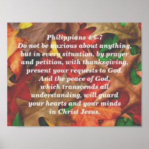 Filippinerna 4:6-7 poster