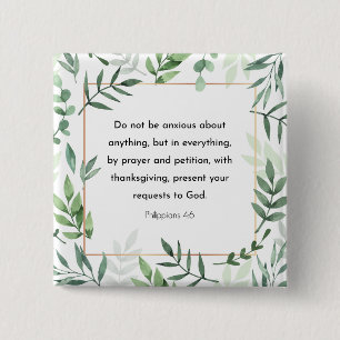 Filippinerna 4:6, Bible Verse Knapp