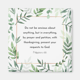 Filippinerna 4:6, Bible Verse Magnet