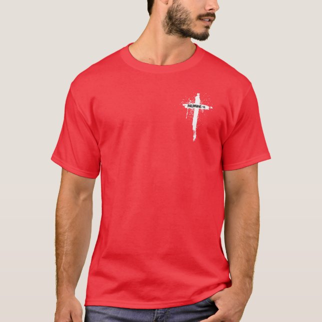 Filippinerna 4:6 Oro Det finns inget T Shirt (Framsida)