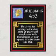 Filippinerna 4:6 Upplyst bibelverse från Brev