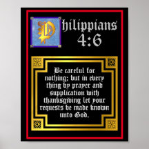 Filippinerna 4:6 Upplyst bibelverse från Brev