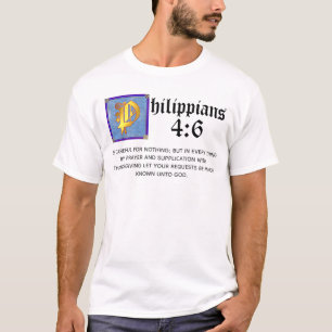 Filippinerna 4 6 Upplyst bibelverse från Brev T Shirt