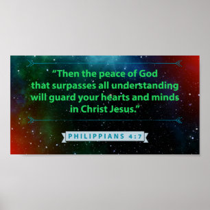 Filippinerna 4:7 - Guds fred Poster