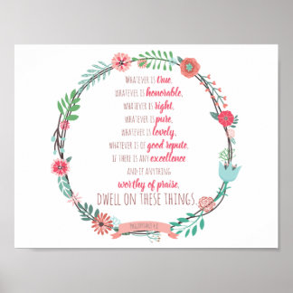 Filippinerna 4:8 poster