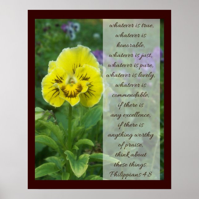 Filippinerna 4:8 poster (Framsidan)