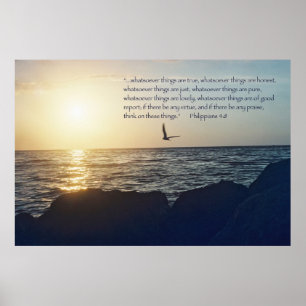 Filippinerna 4:8 Skriptfil Poster - version D