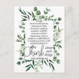 Filippinerna 4:8 Spelar ingen roll är Noble Eucaly Vykort