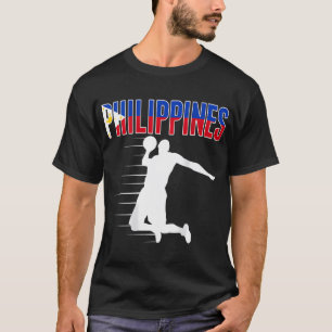 Filippinerna Basketball Fläkt Jersey Philippine T Shirt