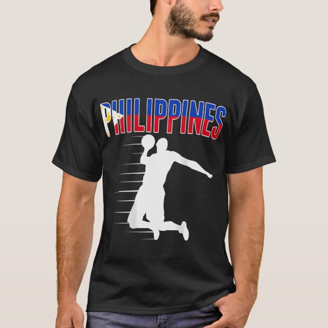 Filippinerna Basketball Fläkt Jersey Philippine T Shirt (Framsida)