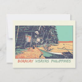 Filippinerna, Boracay-stranden på Visayasöarna Vykort