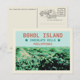 Filippinerna, Chocolate Backe på ön Bohol Vykort