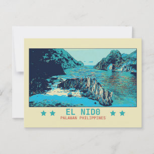 Filippinerna, El Nido Palawan,  av naturpost Vykort