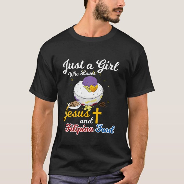 Filippinerna Filipina Girl Kärlek Jesus Filipino F T Shirt (Framsida)
