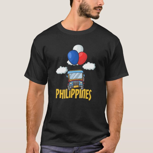 Filippinerna Filipino Buss Transport Car Mabuha T Shirt (Framsida)