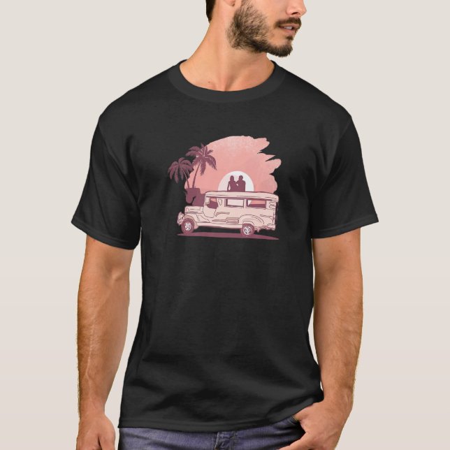 Filippinerna Filipino Buss Transport Car Mabuha T Shirt (Framsida)