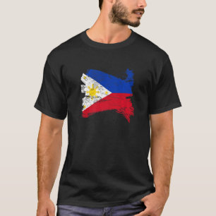 Filippinerna Filipino Flagga Pinoy Pinay Manila Fl T Shirt