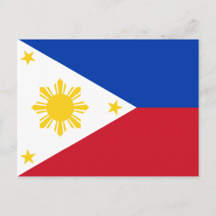 Filippinerna - Filipino Flagga Vykort