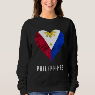 Filippinerna Filipino Heart Flagga Heritage Filipi T Shirt