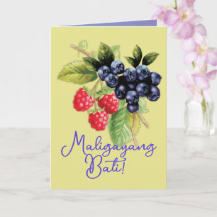 Filippinerna   Filipino Language Maligayang Bati Kort