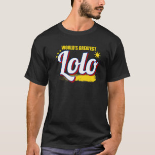 Filippinerna Filipino Lolo Far Flagga Best Pappa U T Shirt