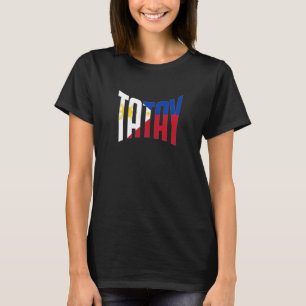 Filippinerna Filipino Lolo Far Flagga Pappa Best T Shirt
