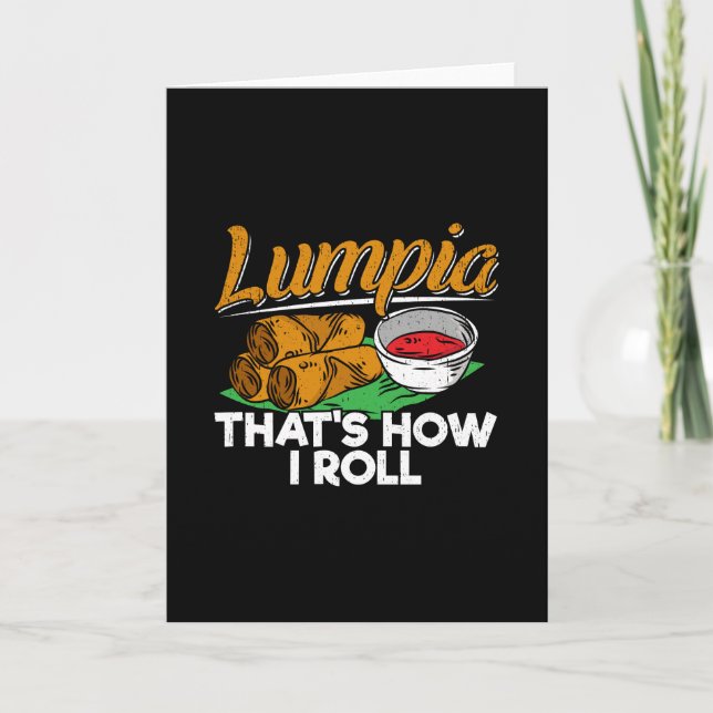 Filippinerna Filipino Lumpia Food Quote Kort (Framsida)