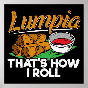Filippinerna Filipino Lumpia Food Quote Poster