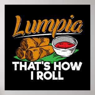 Filippinerna Filipino Lumpia Food Quote Poster