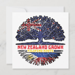 Filippinerna Filipino New Zealander Nya Zeeland Kort