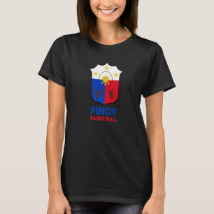 Filippinerna Filipino Pinoy Basketball Basket Boll T Shirt