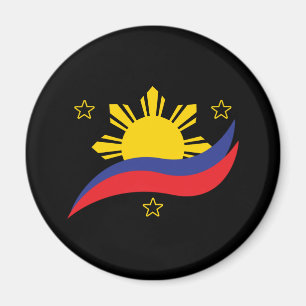Filippinerna Filipino Pinoy Flagga Magnet
